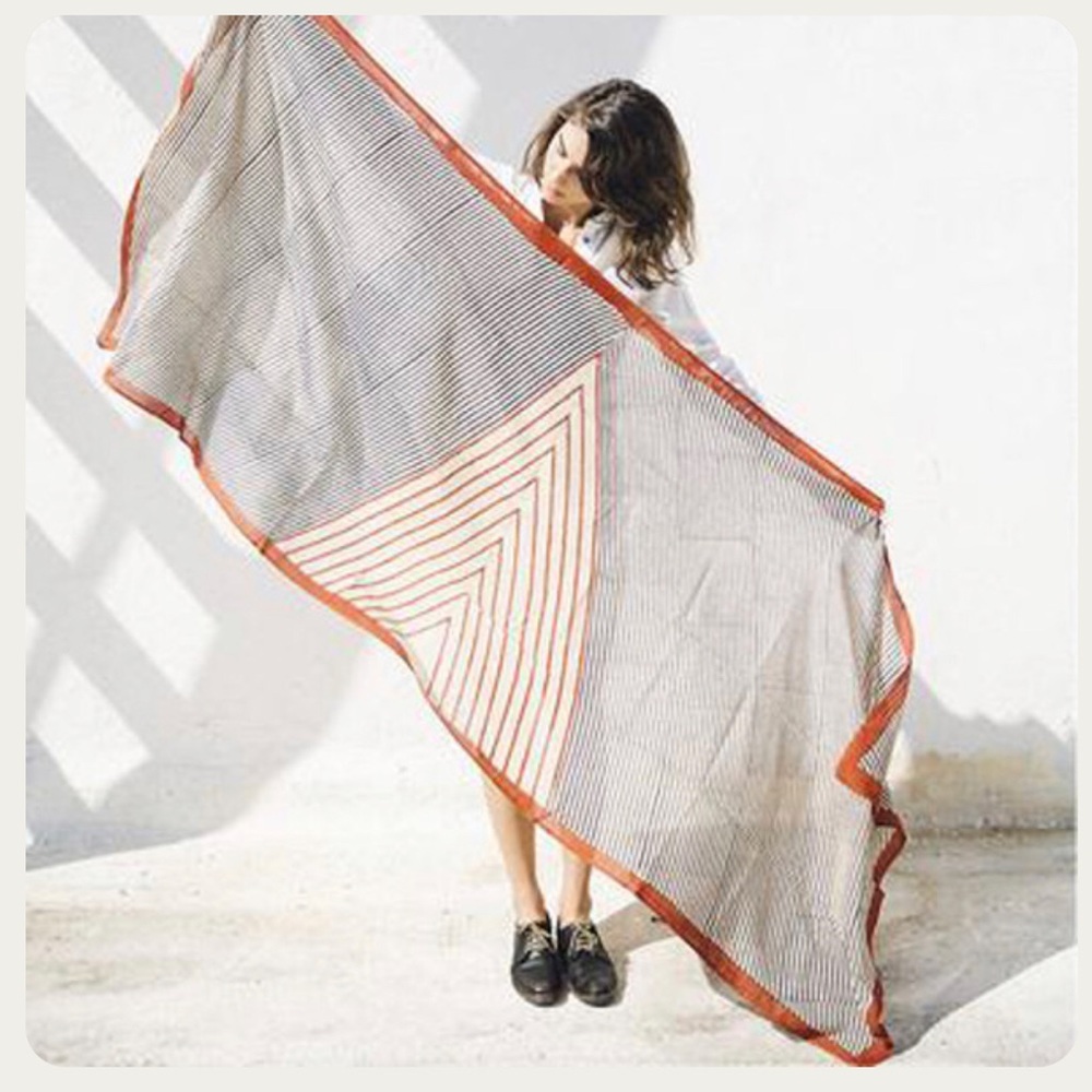 Block Shop Textiles Large Scarf, Tent print
